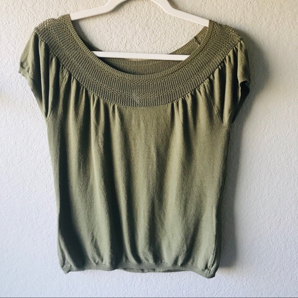 Olive Green Talbots Top